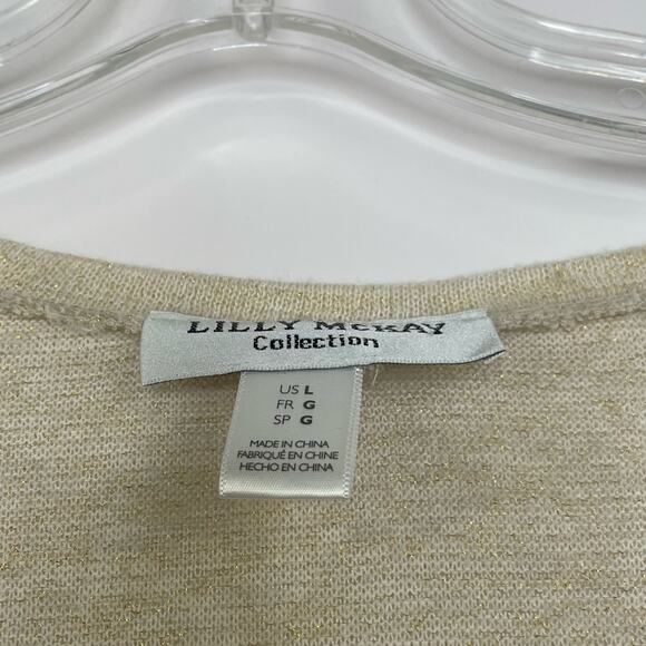 Lilly McKay collection long sleeve tunic blouse women's size Large - Picture 6 of 10